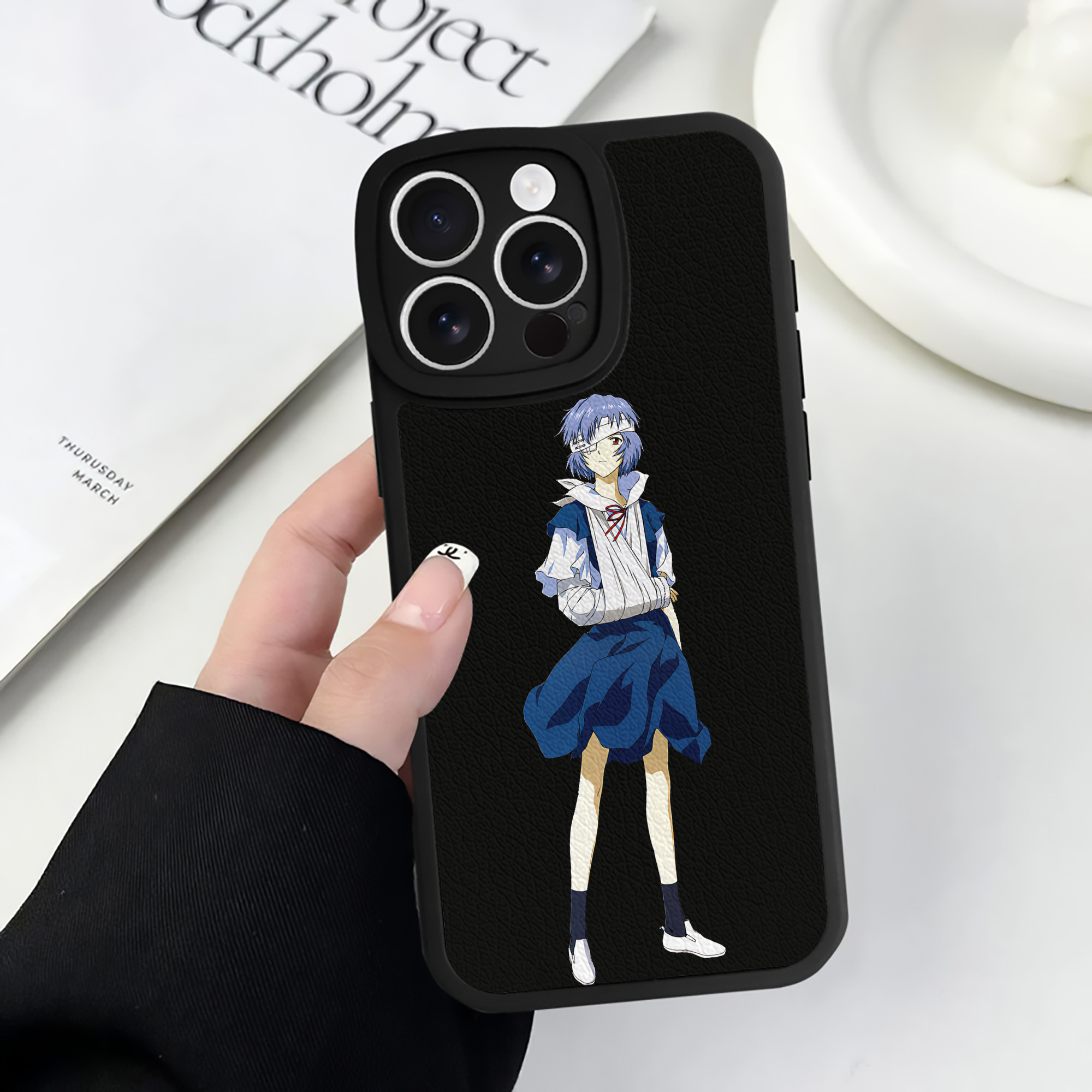 （画像用） EVA 新世紀エヴァンゲリオン 【iPhone 16シリーズ対応】シリコンスマホケース（レザー調） 材質：シリコン